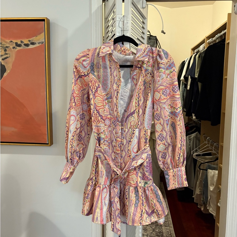 Paisley Print Women's Dress